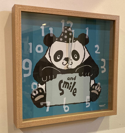 掛け時計 パンダ 武内祐人
