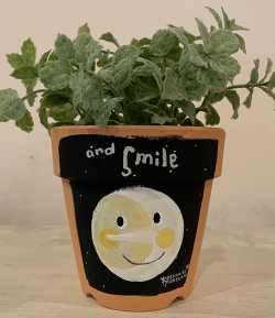 植木鉢 『月くん』A・手描き作品[武内祐人]