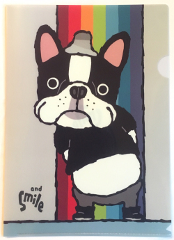 クリアファイル　[アイボリー・武内祐人] / フレンチブルドッグ A4