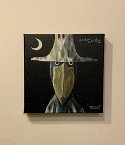 絵画作品・ painting15(ハシビロコウ)/武内祐人[1点もの]