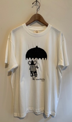 手描きTシャツ・ネズミ　M/武内祐人[1点限り]