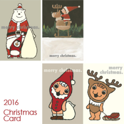 クリスマスカード-2016　[アイボリー・武内祐人]