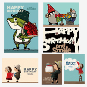 バースデーポストカード　[アイボリー・武内祐人]