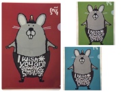 クリアファイル　[アイボリー・武内祐人] / ネズミ/カラー3色展開  A4