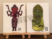 クリアファイル　[アイボリー・武内祐人]・大仏＆阿修羅・A4