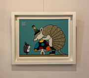 絵画作品・ painting11(アルマジロ・ハリネズミ)/武内祐人[1点もの]