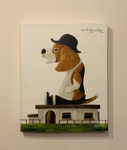 絵画作品・ painting14(ビーグル)/武内祐人[1点もの]
