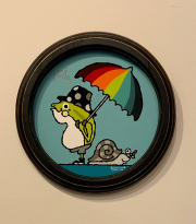 絵画作品・ painting22(カエル)/武内祐人[1点もの]