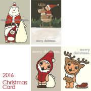 クリスマスカード-2016　[アイボリー・武内祐人]