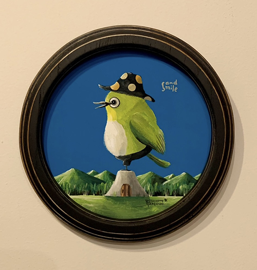 絵画作品・ painting21(メジロ)/武内祐人[1点もの]