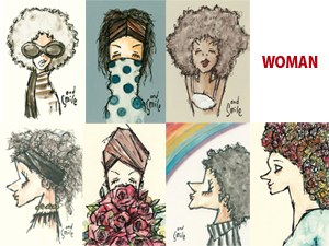 ポストカード womanシリーズ　[アイボリー・武内祐人]