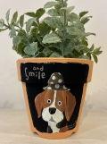 植木鉢 『ビーグル』・手描き作品[武内祐人]