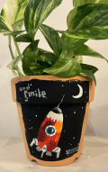 植木鉢 『ロケット』・手描き作品[武内祐人]