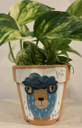 植木鉢 『梅雨ライオン』・手描き作品[武内祐人]