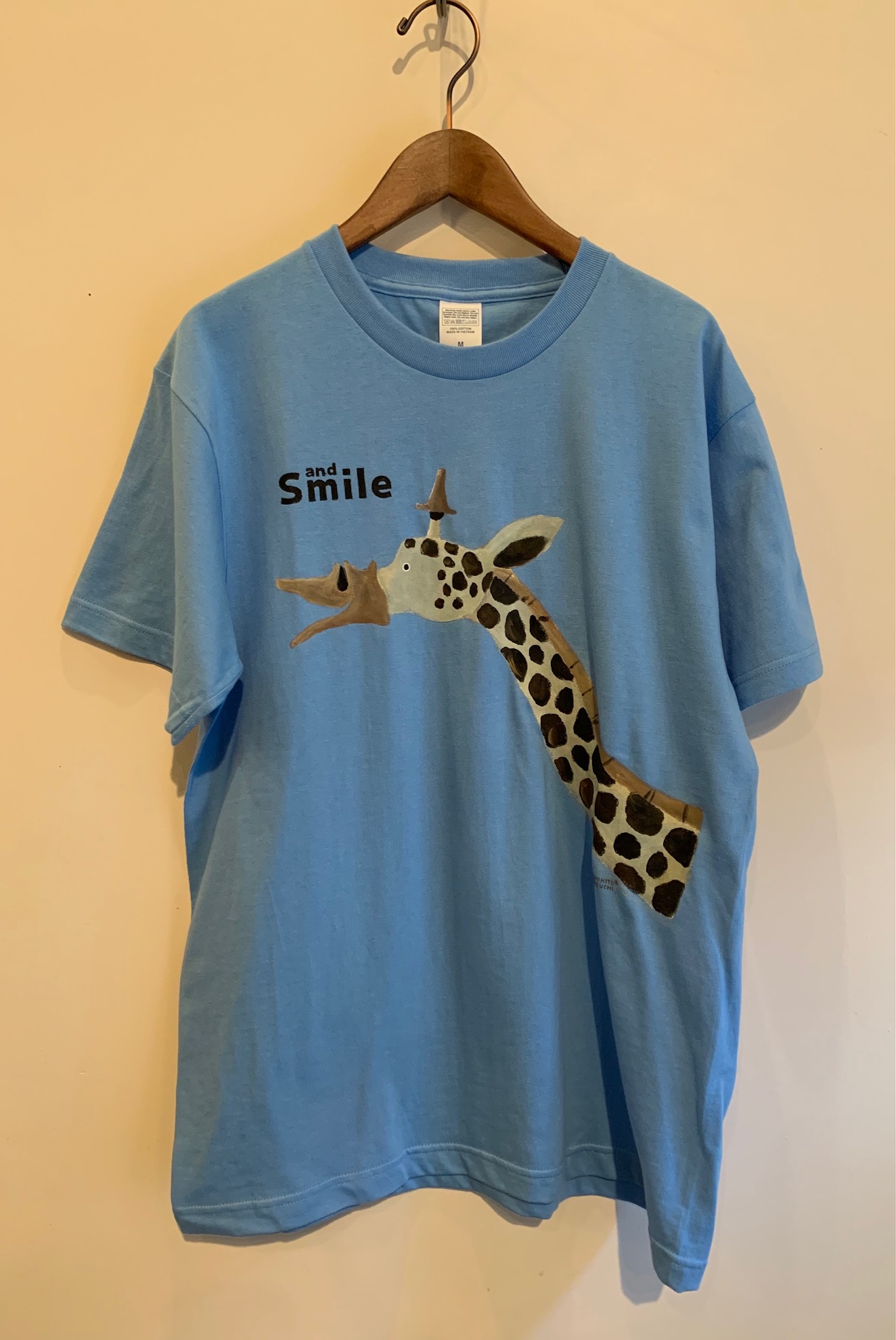 手描きTシャツ・キリン　M/武内祐人[1点限り]