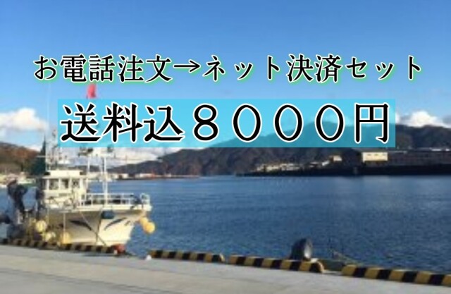【お電話注文→ネットショップ決済】送料込み8000円