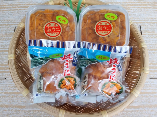 【新物です!】塩うに・焼きうにセット