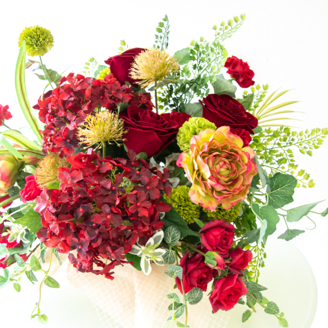 造花フラワーアレンジ [お祝い立札無料] 開店祝い 造花 フラワー