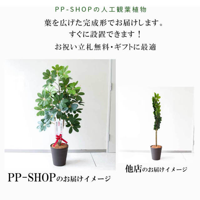 人工 観葉植物 フェイク グリーン オーガスタ H約140cm 店舗