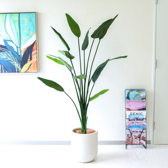 人工 観葉植物 フェイク グリーン ユッカポット H約120cm 店舗 装飾