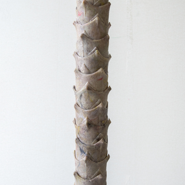 観葉植物 フェイクグリーン　大型　ヤシの木　ヴィンテージ樽　パキラ 人工 観葉植物 フェイク グリーン パキラ H約145cm 店舗 装飾 開店