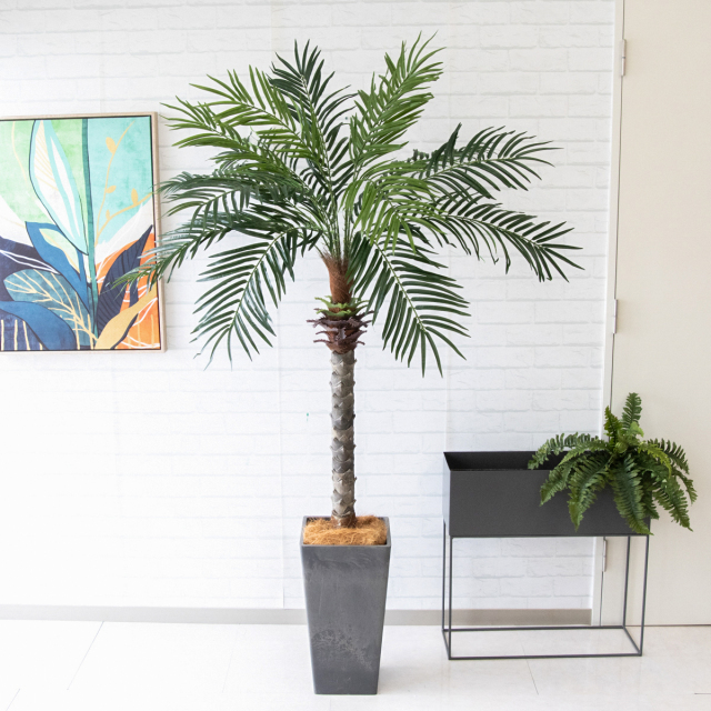 【値下げ】ヤシの木☆フェイクグリーン 人工 観葉植物 フェイク グリーン フェニックスパームツリー(ヤシの木