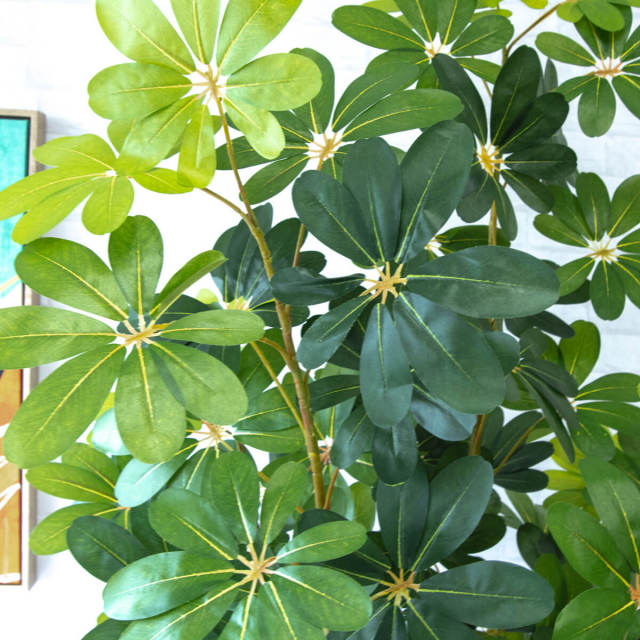 GW限定価格！【新品】大型 観葉植物 フェイクグリーン　カポック　シェフレラ 人工 観葉植物 フェイク グリーン シェフレラ H約185cm 大型 店舗 装飾