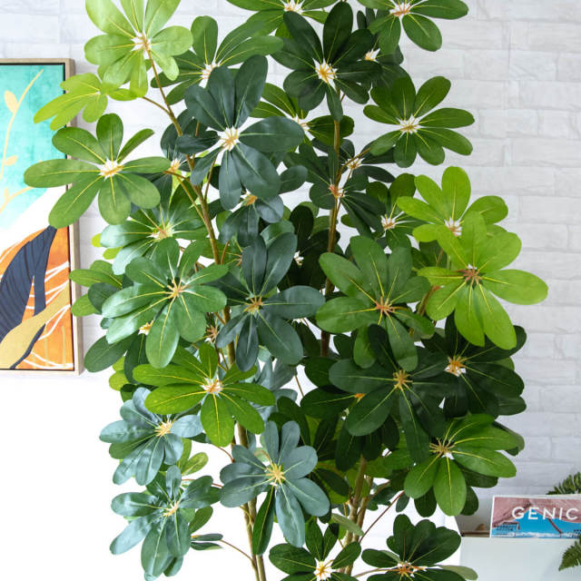 人工 観葉植物 フェイク グリーン シェフレラ H約185cm 大型 店舗 装飾