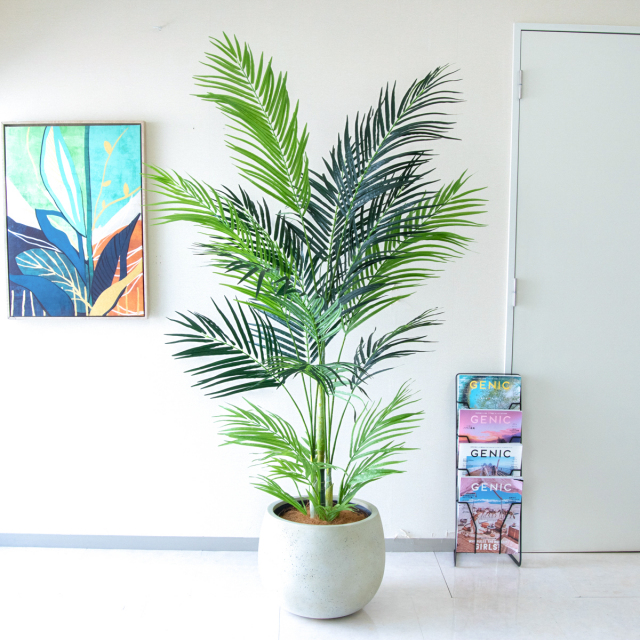 人工 観葉植物 フェイク グリーン アレカパームツリー H約200cm 大型