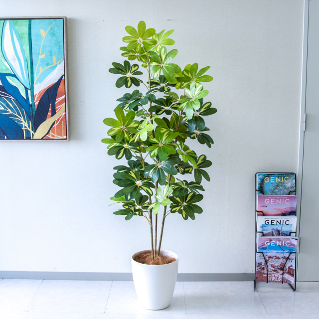 人工 観葉植物 フェイク グリーン ユッカポット H約120cm 店舗 装飾
