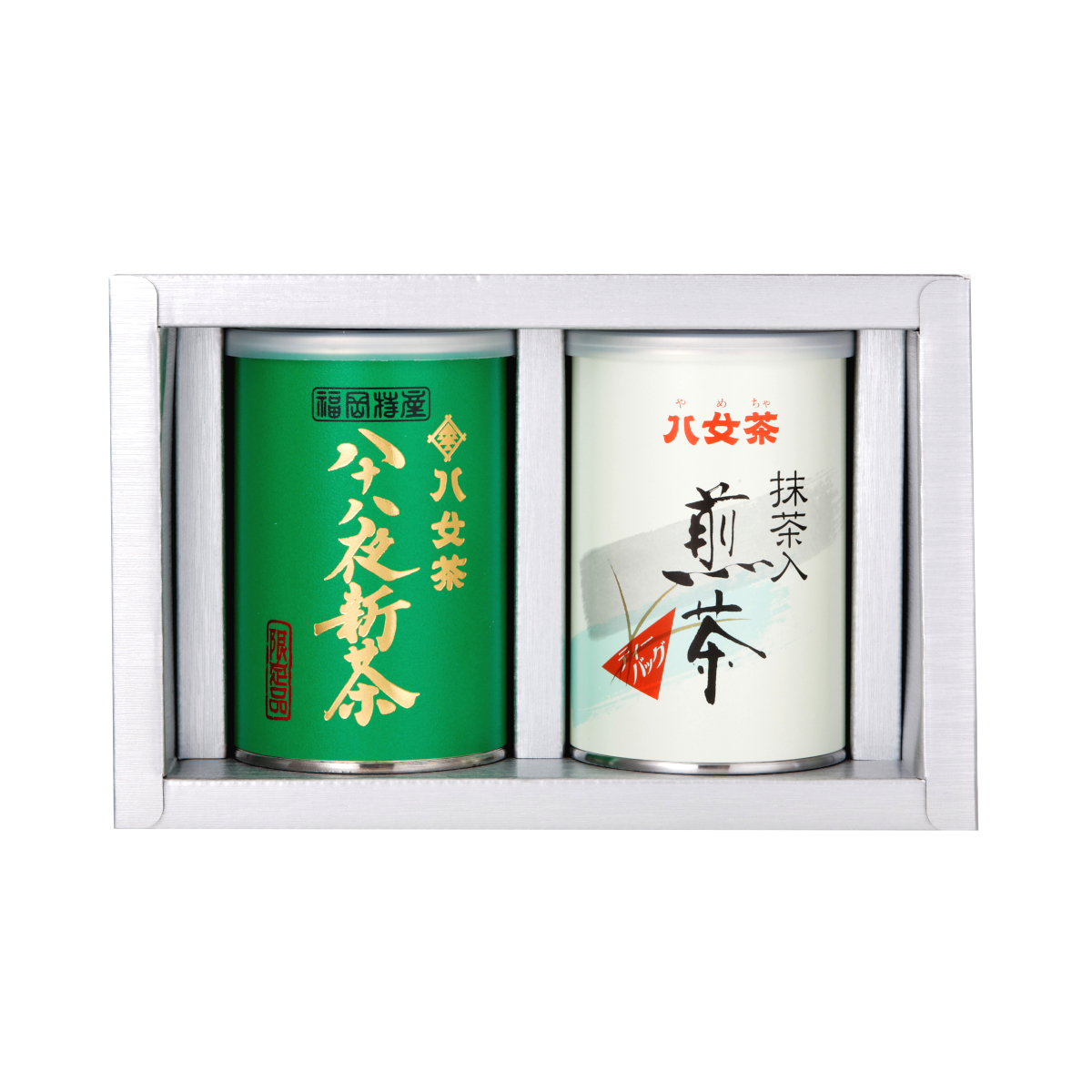 【G-195・ア400】八十八夜新茶・抹茶入煎茶ティーバッグ缶 100g×2缶