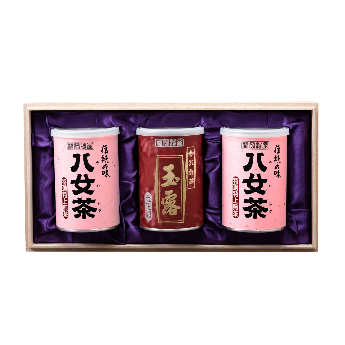 【G-233・サル】特選特上煎茶・玉露金 100g×3缶木箱