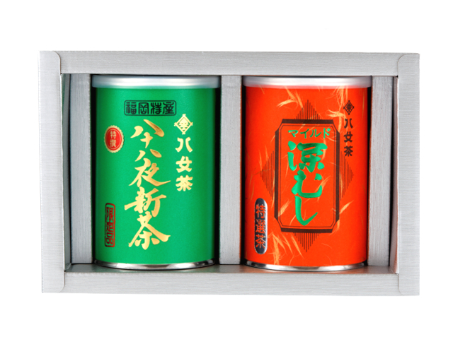 【G-251・キチ】特選八十八夜新茶・マイルド深むし特選 100g×2缶ギフトセット