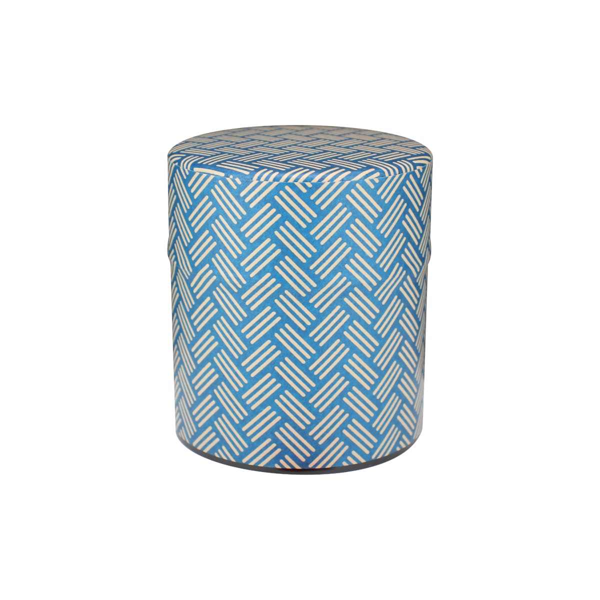 5438印伝和紙缶（ひがき）・青