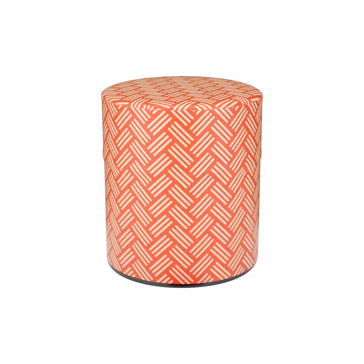 5533印伝和紙缶（ひがき）・赤