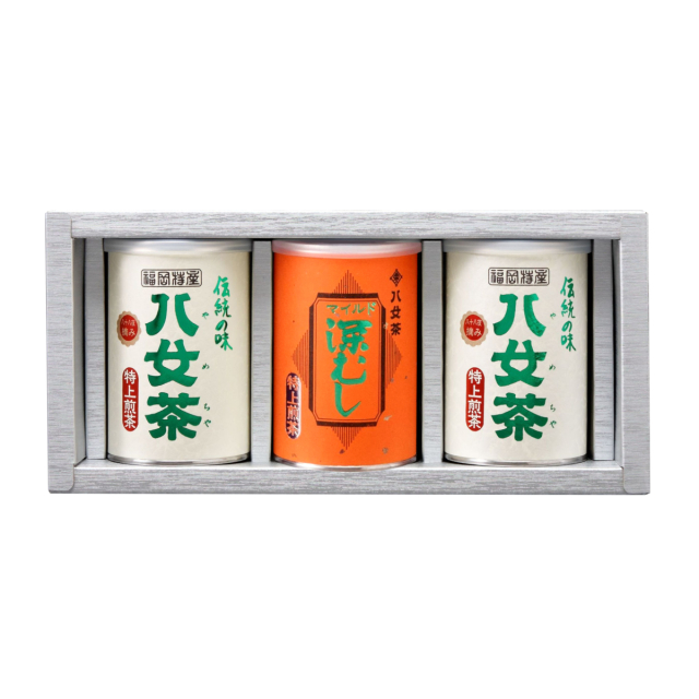 【G-244・ニフ】特上煎茶・マイルド深むし特上 100g×3缶ギフト