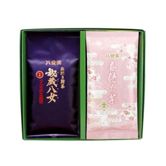 【G-282・ユ春】特選秘蔵八女・春待ち茶 100g×2袋ギフト