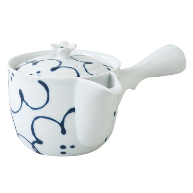 5410花紋雀口急須