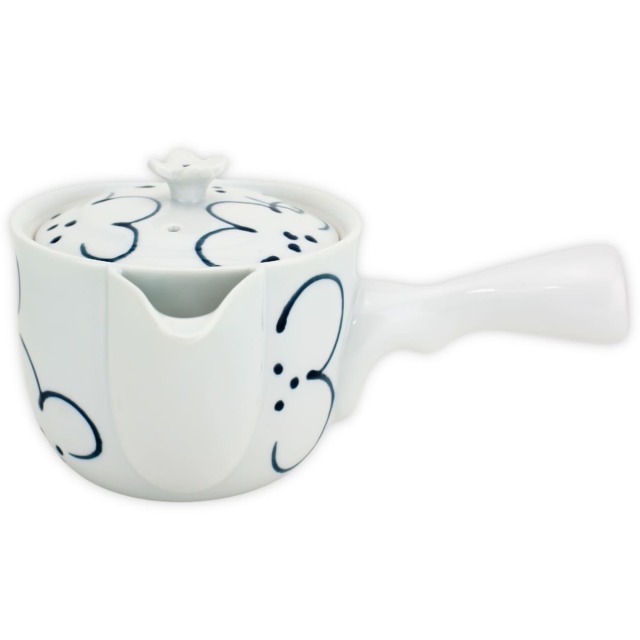 Z-410】☆波佐見焼☆花紋雀口急須 325ml