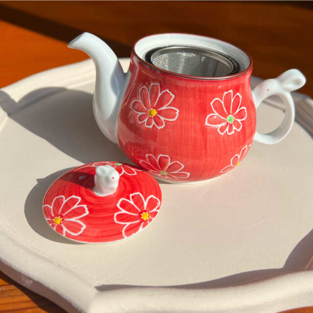 花柄うさぎ急須4