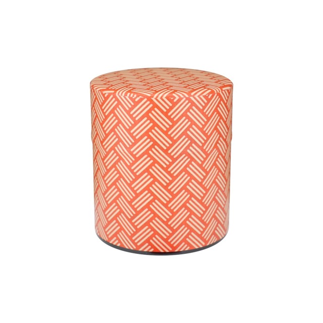 5533印伝和紙缶（ひがき）・赤