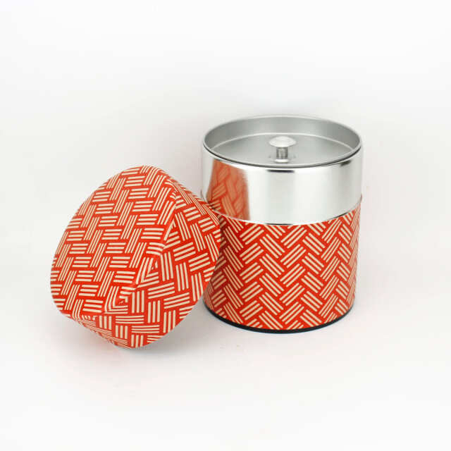 印伝和紙缶（ひがき）・赤３