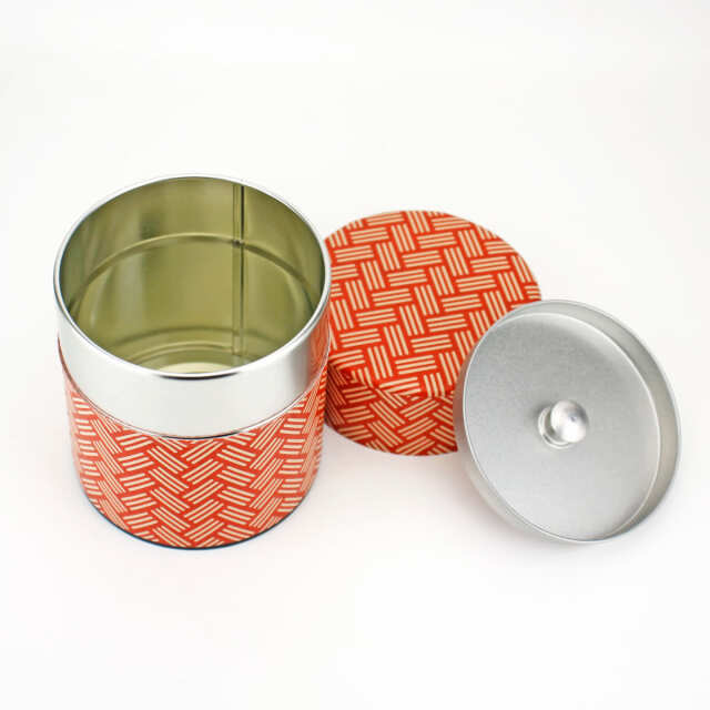 印伝和紙缶（ひがき）・赤４