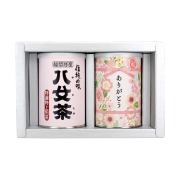 【G-320・サあ】特選特上煎茶・特上煎茶入 ありがとう缶 100g×2缶ギフト