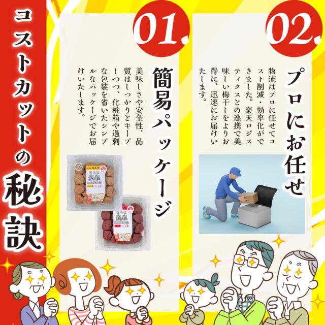 減塩みつふるは甘くフルーティな梅干し 特選L〜2L260g｜梅干・南高梅の