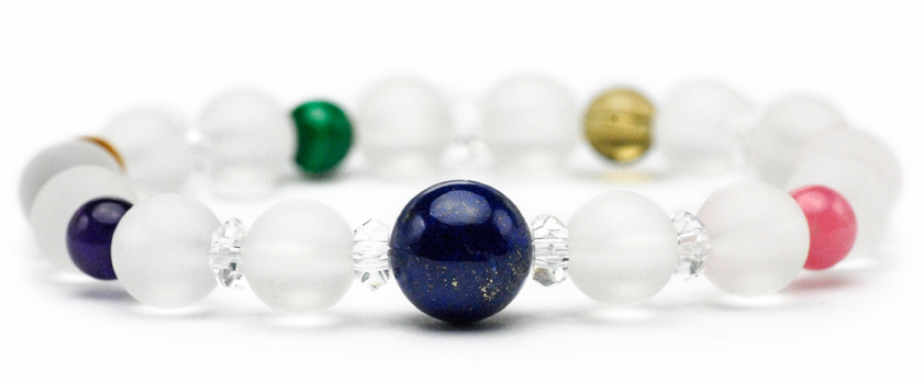 ラピススーパーパワーブレスレット(セブンチャクラ） 2103