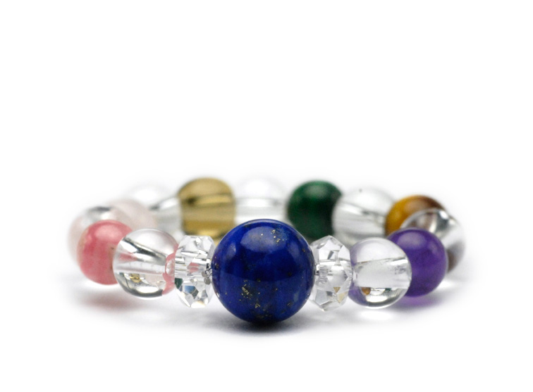 シルバースーパーパワーリング（クリスタル・ラピス・アメジスト・タイガアイ・Ｒクロサイト・マラ・シトリン・Ｒクォーツ）2104Ｃ