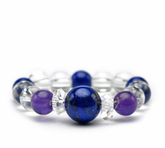 シルバーラピススーパーパワーリング(ラピス・アメジスト・クリア）  2105AC