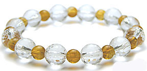 多面体クリスタル・シトリンブレスレット(Mサイズ) 2195CIM