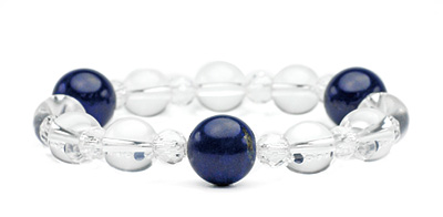 ラピスクリスタルブレスレット （ラピスラズリ・クリスタル）2265